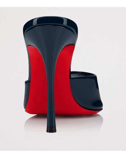 Christian Louboutin Blue Me Dolly Patent Leather Mules 100