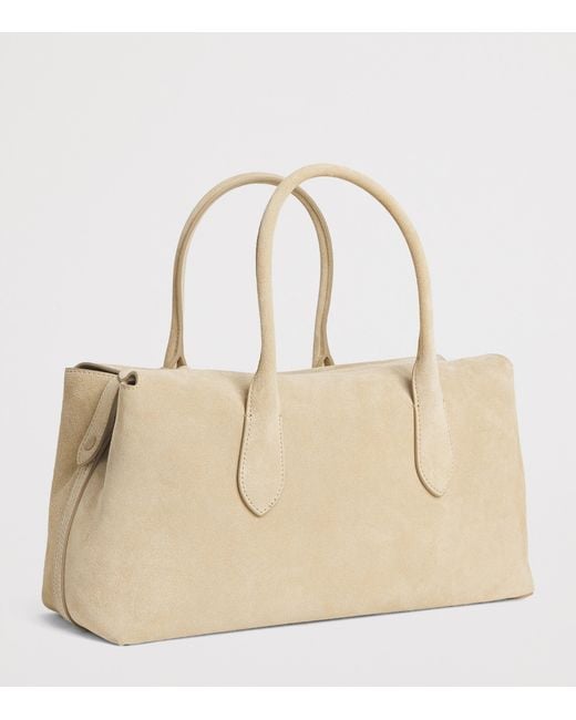 Polo Ralph Lauren Natural Medium Suede Shoulder Bag