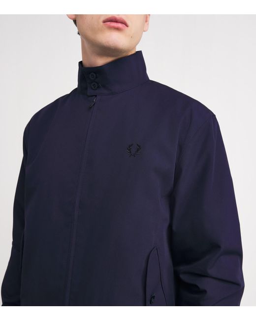 Fred Perry Blue Harrington Jacket for men