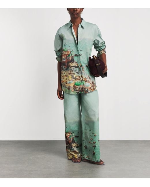 Staud Green Sandbar Shirt