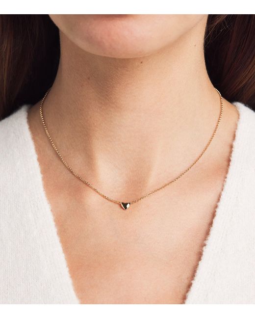 Astrid & Miyu Metallic Plated Sterling Heart Necklace
