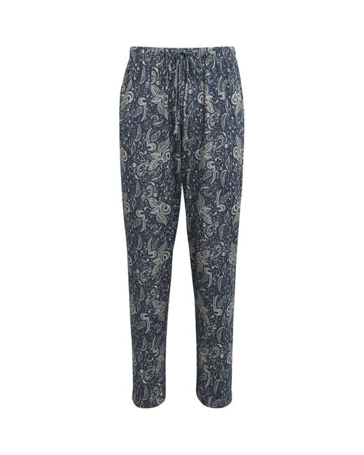 Hanro Gray Cotton Night & Day Lounge Trousers for men
