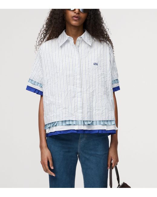 Loewe Blue Layered Shirt
