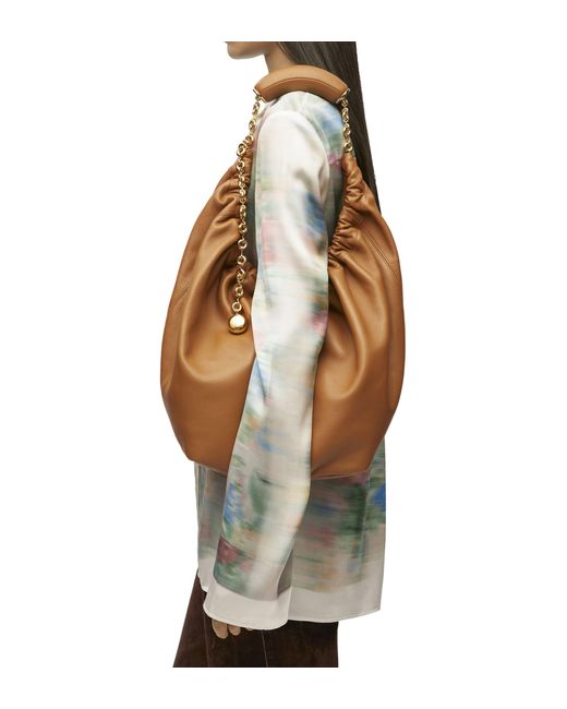 Loewe Brown Medium Leather Squeeze Top-handle Bag