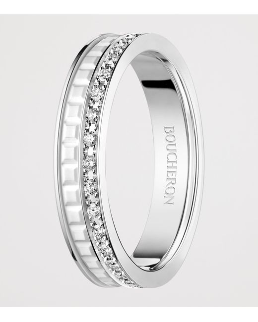 Boucheron Metallic And Diamond Quatre Double Edition Wedding Band