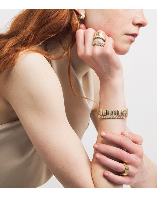 Suzanne Kalan Natural And Diamond Milli Stacker Eternity Ring
