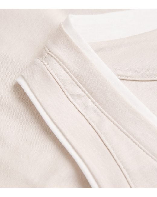 Eleventy White Cotton Tank Top