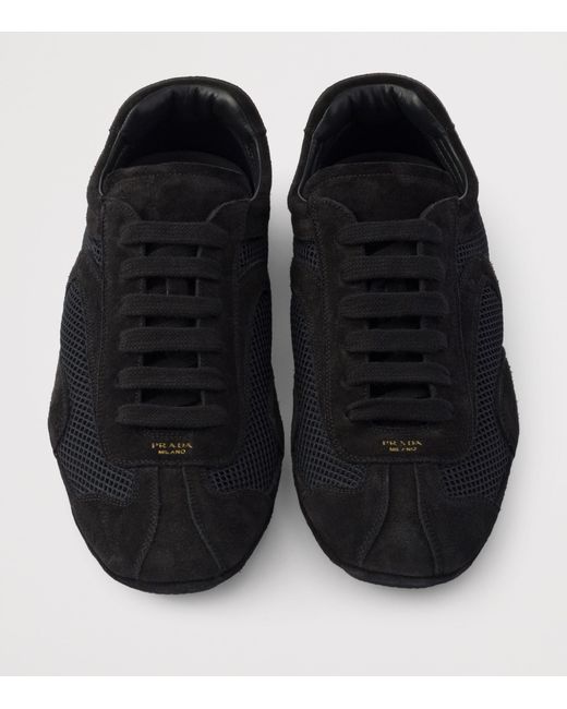 Prada Black Suede Montecarlo Re-Edition 2005 Sneakers for men
