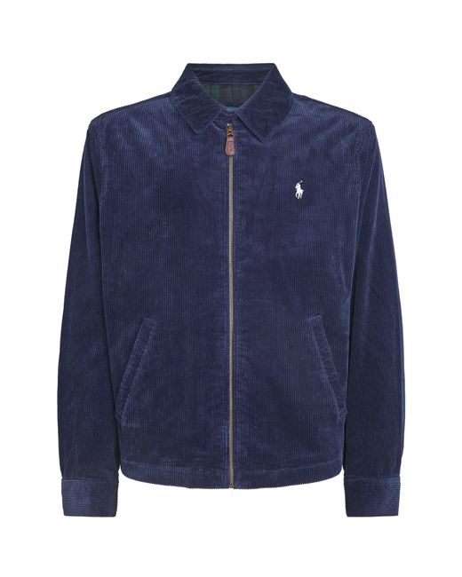 Polo Ralph Lauren Blue Cotton Corduroy Wynton Jacket for men