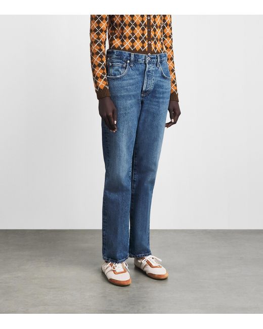 Citizens of Humanity Blue '90S French High-Rise Straight Jeans