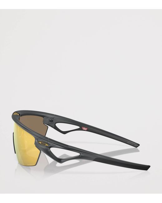 Oakley Yellow Sphaera Shield Sunglasses
