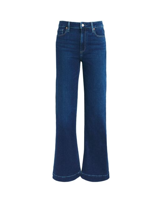 PAIGE Blue Leenah Wide-Leg Jeans