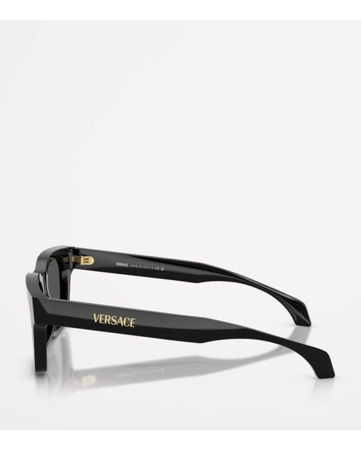 Versace Black Square Sunglasses for men