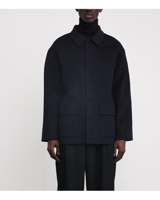 Officine Generale Blue Wool Vasco Jacket for men
