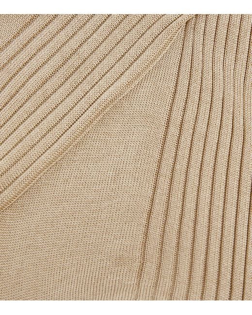 Doré Doré Natural Cotton Rib-Knit Socks for men