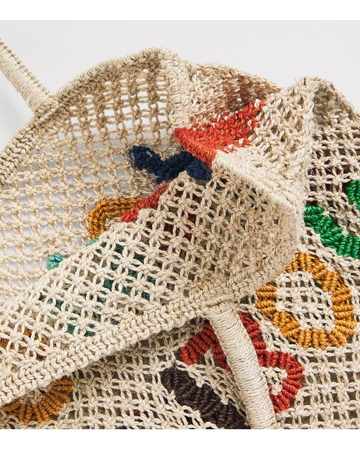 The Jacksons Multicolor Small Jute Howdy Cowboy Tote Bag