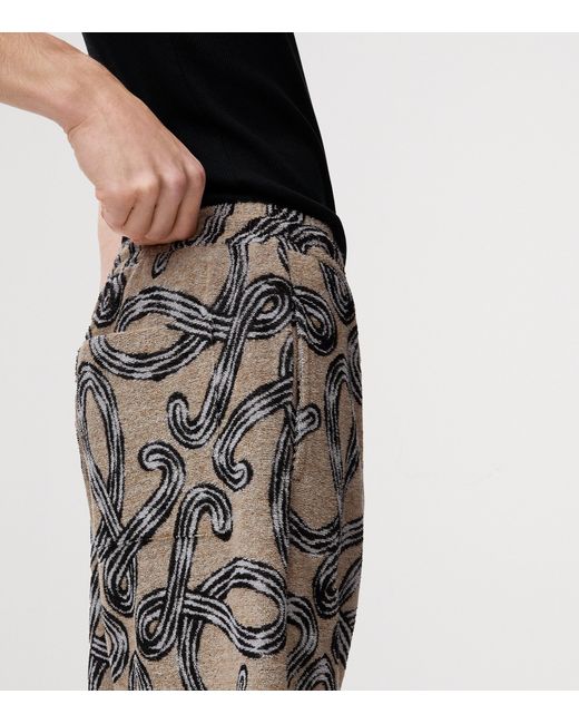 Loewe Gray X Paula's Ibiza Terry Anagram Shorts for men