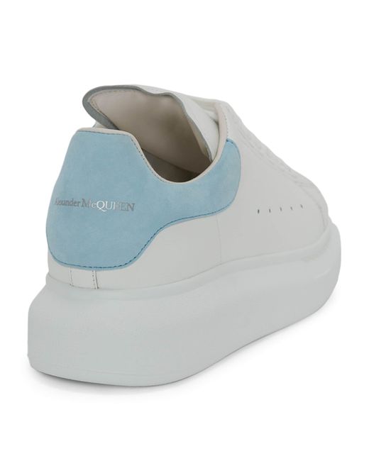 McQueen Blue Leather Oversized Sneakers