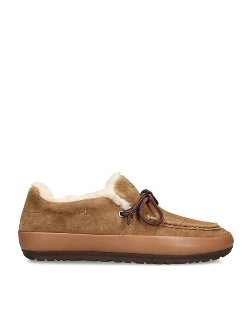 Ugg Brown Suede Quill Slip-On Shoes