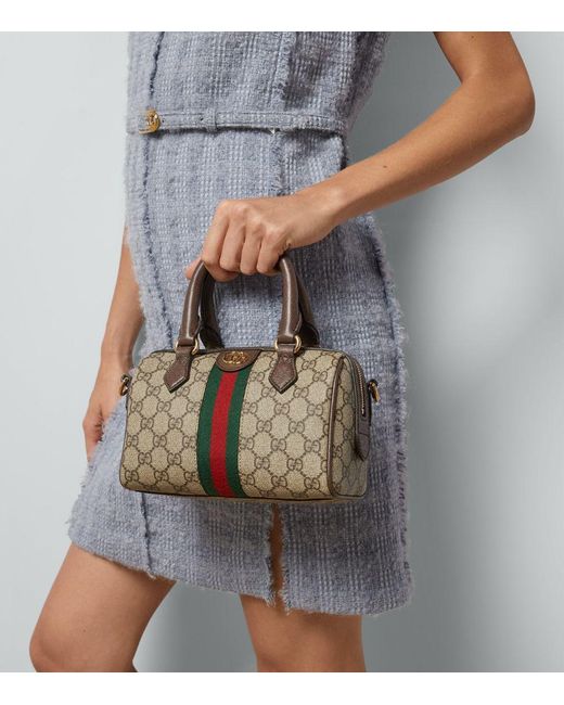 Gucci Metallic Mini Ophidia Top-Handle Bag