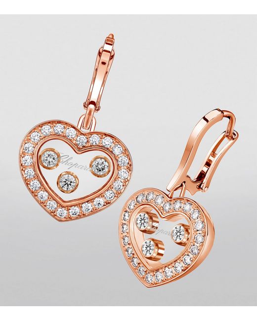 Chopard Multicolor And Diamond Happy Diamonds Earrings
