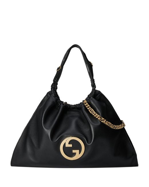 Gucci Black Large Leather Blondie Tote Bag