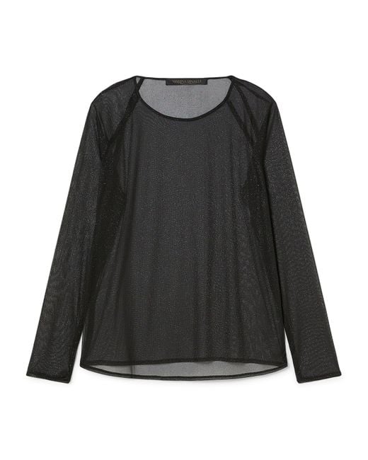 Marina Rinaldi Black Sheer Giudy Blouse
