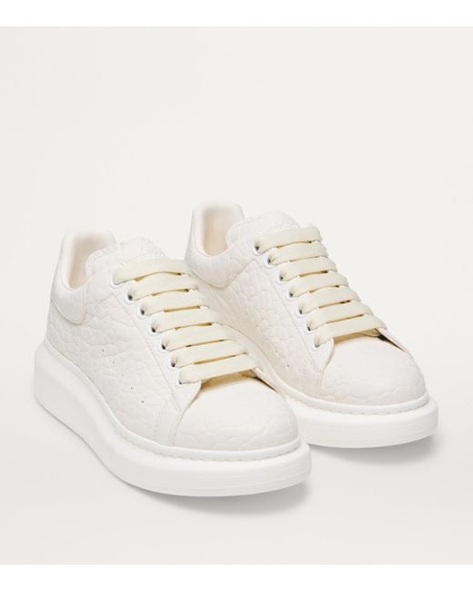 Alexander McQueen White Leather Oversized Sneakers