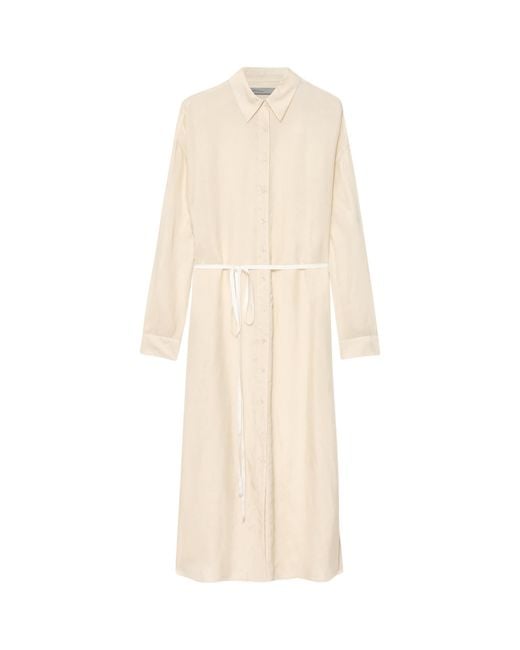 AllSaints Natural Oversized Yurra Shirt Dress