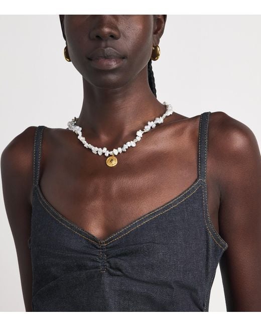 Jacquemus Blue Denim Pina Midi Dress