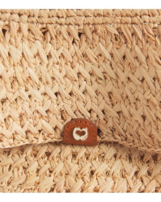 Maje Natural Raffia Bucket Hat