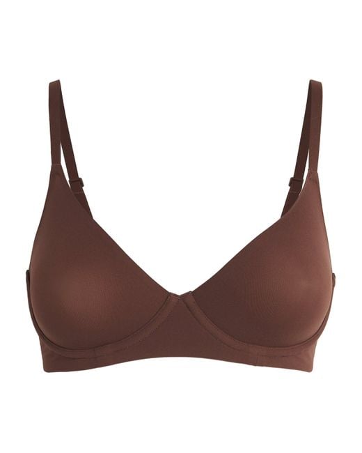 Skims Brown Fits Everybody Unlined Demi Bra