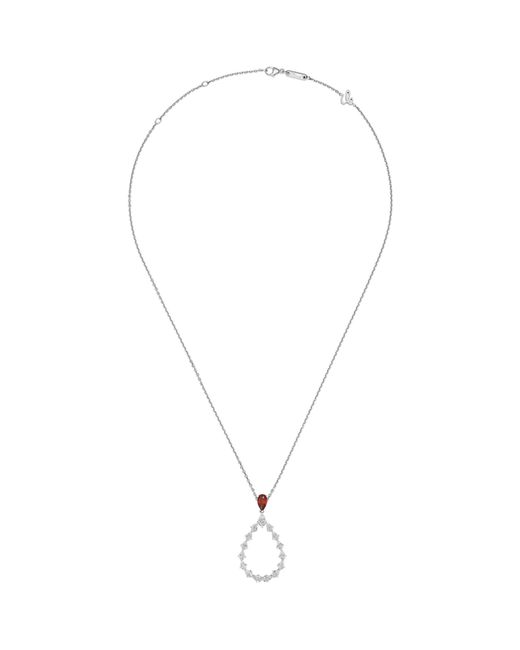 Chopard Metallic Diamond And Ruby L'Heure Du Diamant Necklace