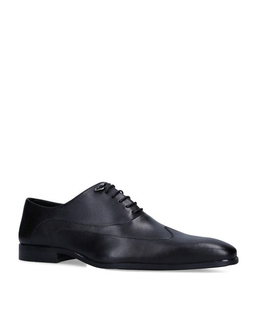 Kurt Geiger Blue Leather Hector Oxford Shoes for men