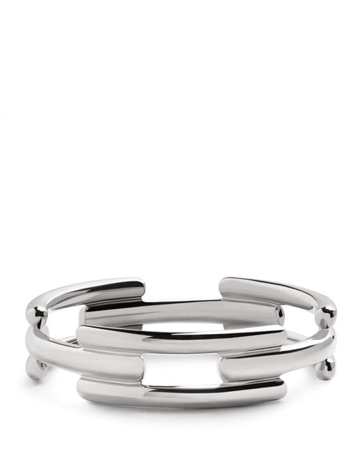 Monica Vinader Metallic Sterling Signature Link Ring