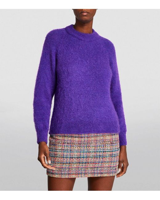 Purple mohair shop sweater