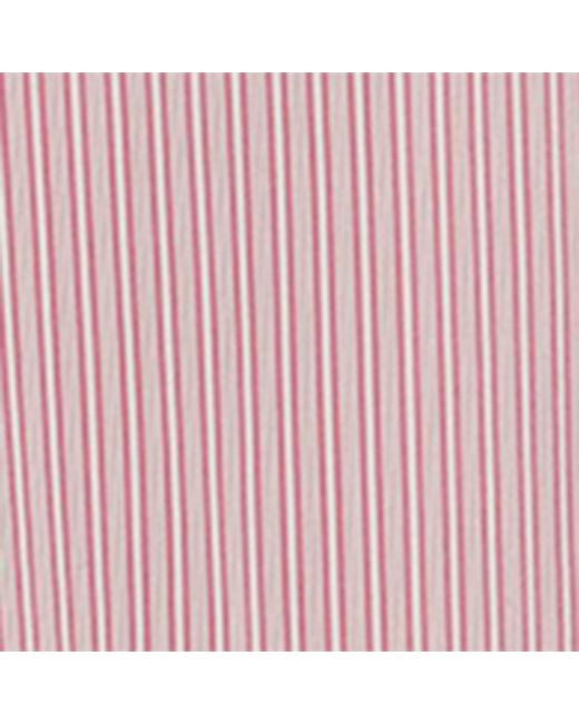 Burberry Pink Silk Stripe Relaxed Shirt