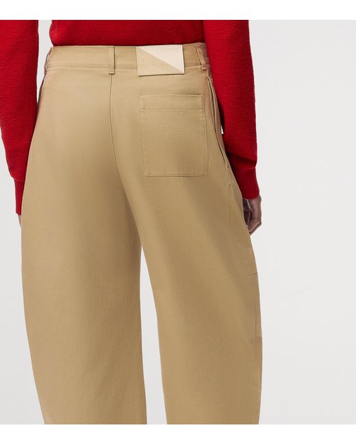 Loewe Natural Cotton Utility Cropped Trousers for men