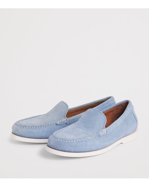 Polo Ralph Lauren Blue Suede Merton Loafers