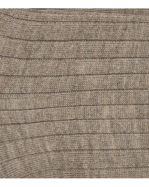 Falke Gray Cashmere-Blend No.2 Socks for men