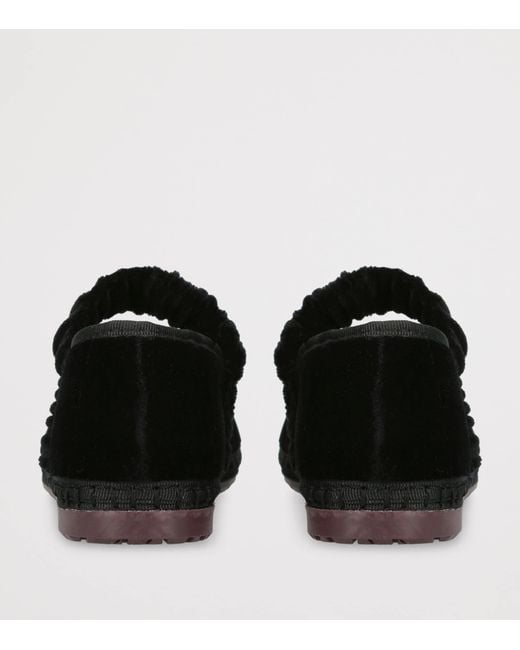 Flabelus Black Velvet Mafalda Espadrilles