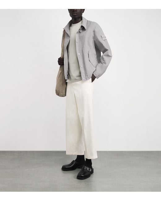Stone Island Gray David Light-Tc Ghost Coach Jacket for men