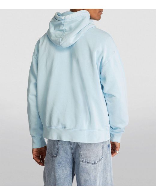 DSquared² Blue Distressed Star Hoodie for men