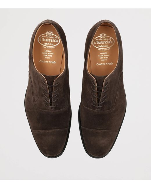 Church's Brown Suede Consul 2.0 Oxford Shoes for men