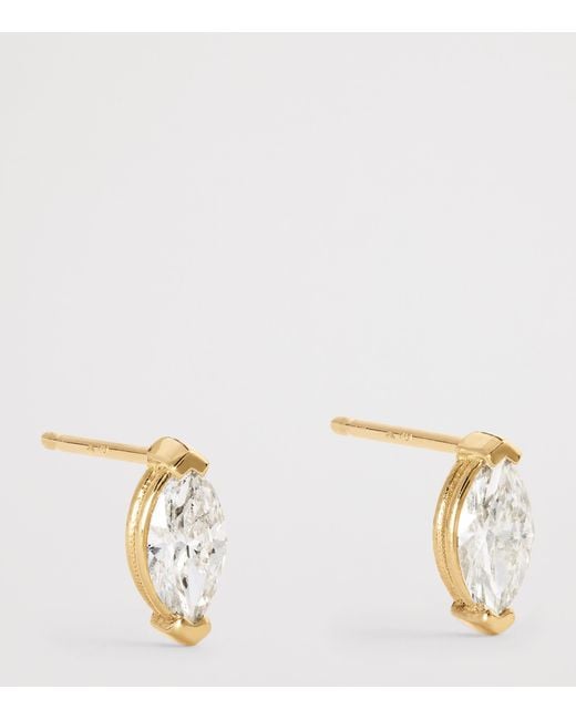 SHAY Metallic And Diamond Stud Earrings