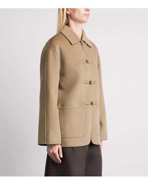 Rohe Natural Wool Double-Faced Coat