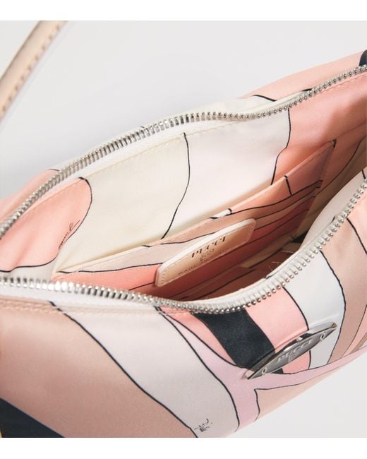 Emilio Pucci Pink Iride Print Yummy Shoulder Bag