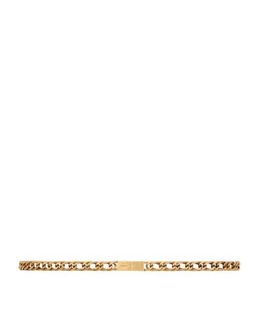 Saint Laurent Natural Thin Chain Belt