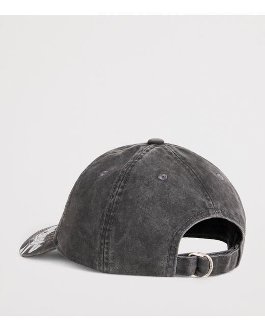 Acne Gray Graffiti Logo Baseball Cap