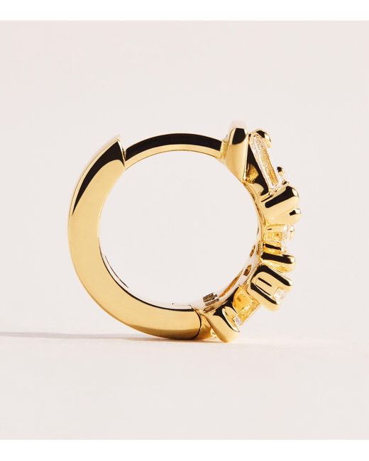 Suzanne Kalan Metallic And Diamond Frenzy Huggie Earrings